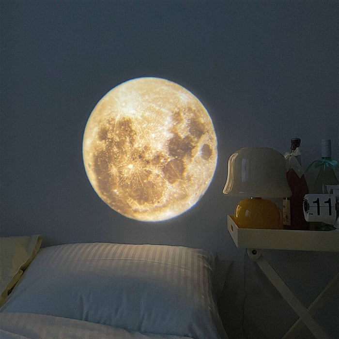 Moon Projection Lamp Background Projector Photo Prop Birthday Party Decoration Wall Lights Bedroom Decor Night Light