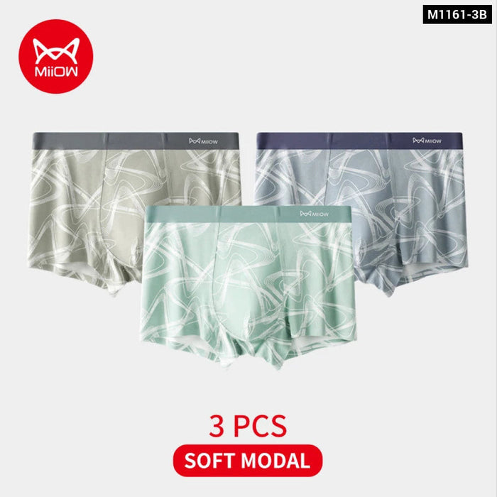 3pc Silky Modal Mens Underwear Set