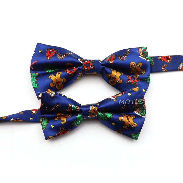 Christmas Bowtie Snowflake Pattern Polyester Parent-Child Wedding Party Accessories