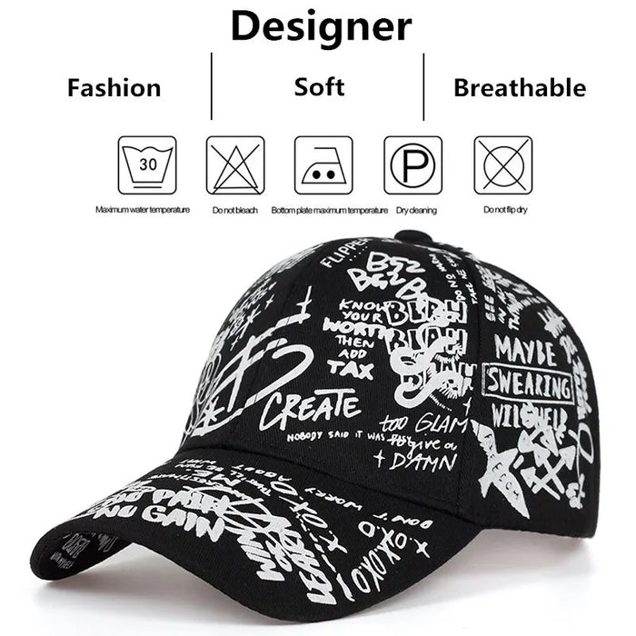 Printed Snapback Baseball Cap / Hat For All Seasons