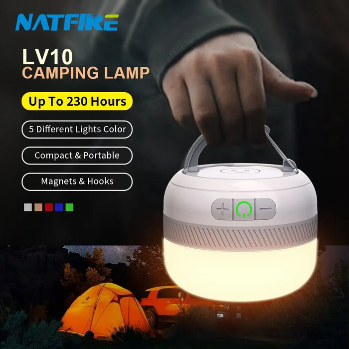 Natfire Lv10 Usb Rechargeable Camping Light