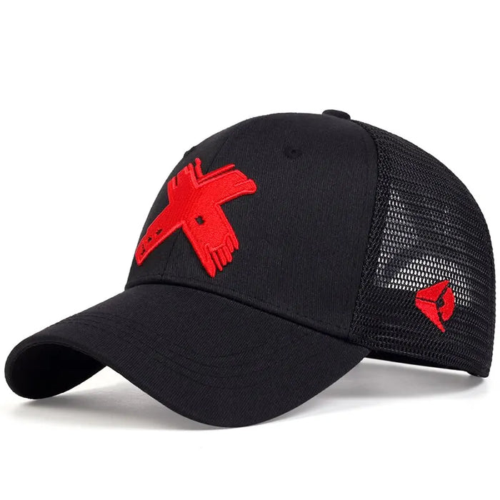 Adjustable Baseball Cap / Hat Embroidered X Letter