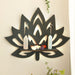 Boho Lotus Wood Shelf For Wall Decor