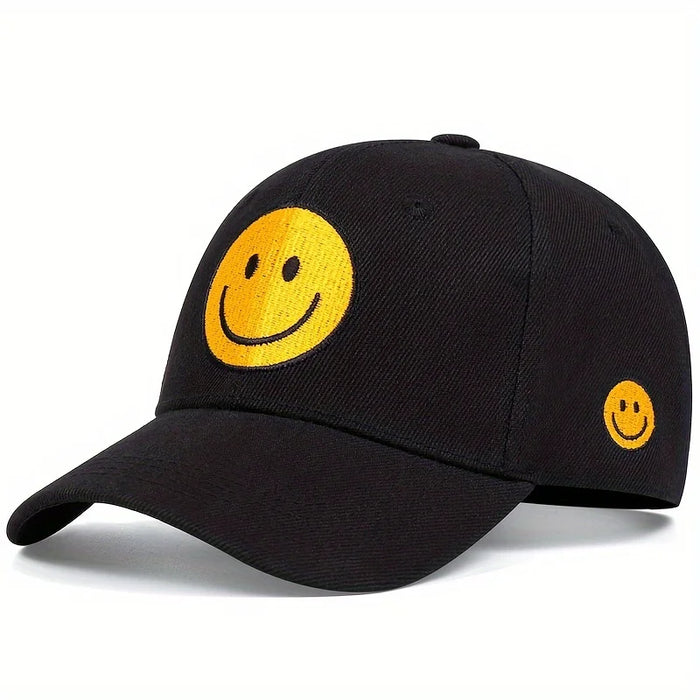 Adjustable Smiling Face Baseball Cap / Hat For Outdoor Wear