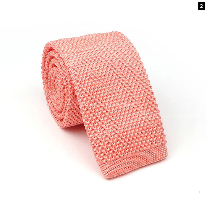 Green Knitted Tie For Men Weddings Business And Daily Wear