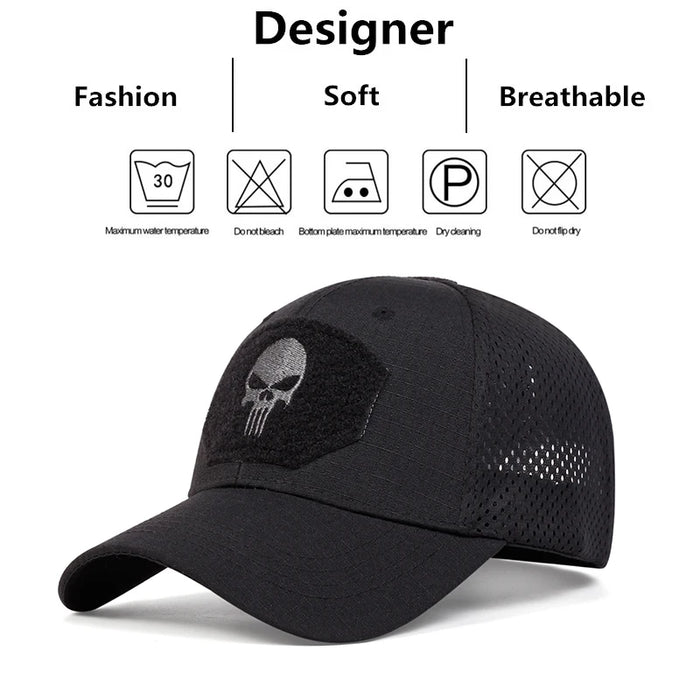 Breathable Ll Embroidered Baseball Cap / Hat For Outdoor Wear