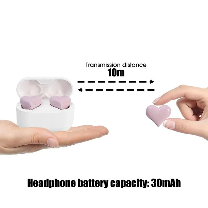 Wireless Heart Shaped Tooth Earphones With Noise Reduction