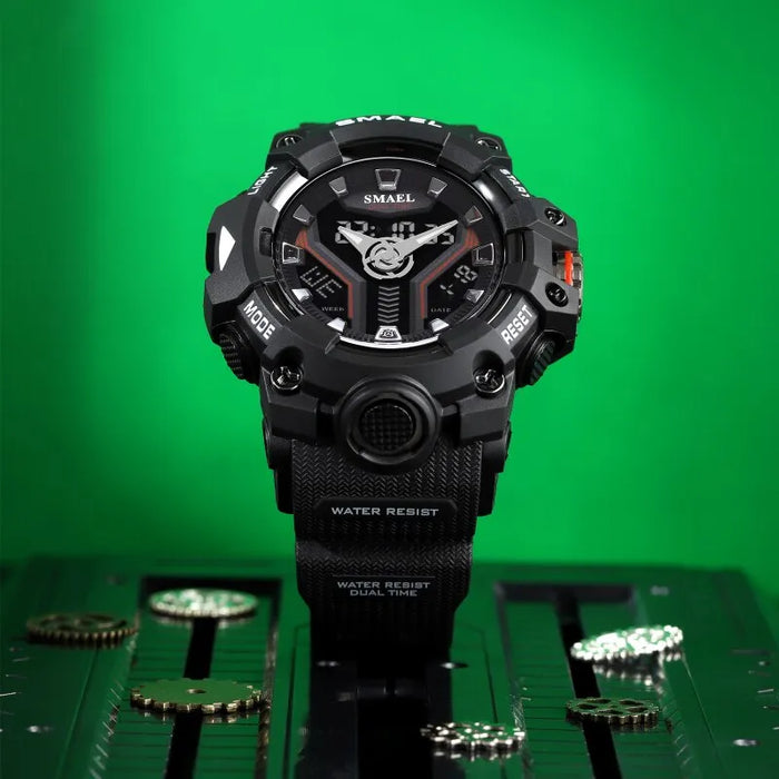 Sport Watch For Man Dual Time Men Shock Resistant Led Light