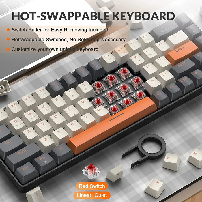 68 Key Wireless Mechanical Keyboard