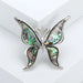 Abalone Shell Butterfly Brooch Office Party Accessory