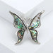 Abalone Shell Butterfly Brooch Office Party Accessory