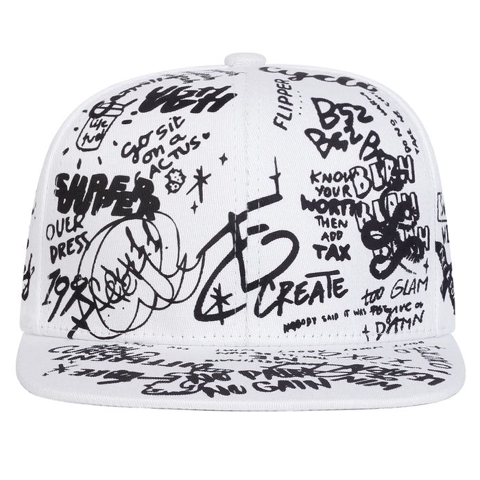 Graffiti Print Hip Hop Hat