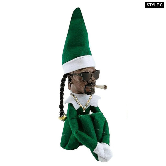 Snoop On a Stoop Christmas Plush Elf Doll