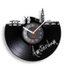 Amsterdam Skyline Vinyl Record Wall Clock