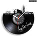 Amsterdam Skyline Vinyl Record Wall Clock