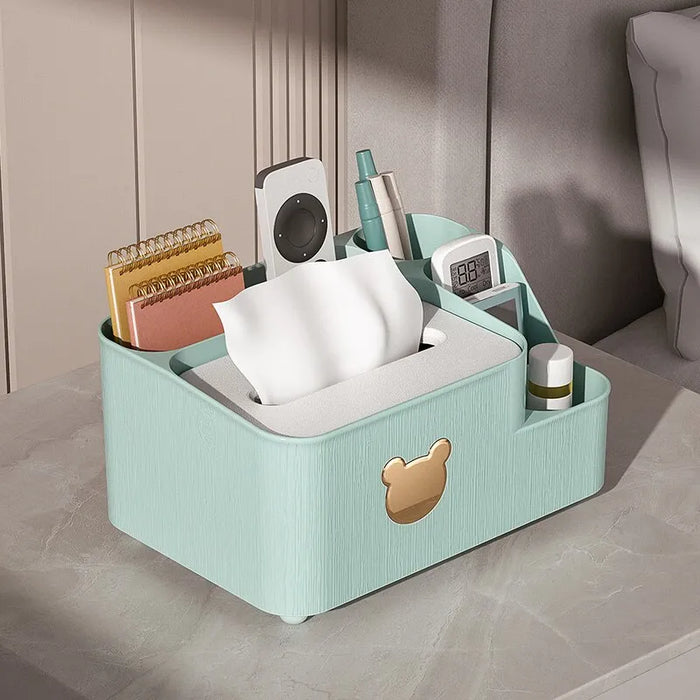 Multi Functional Tissue Storage Box For Living Room Desktop