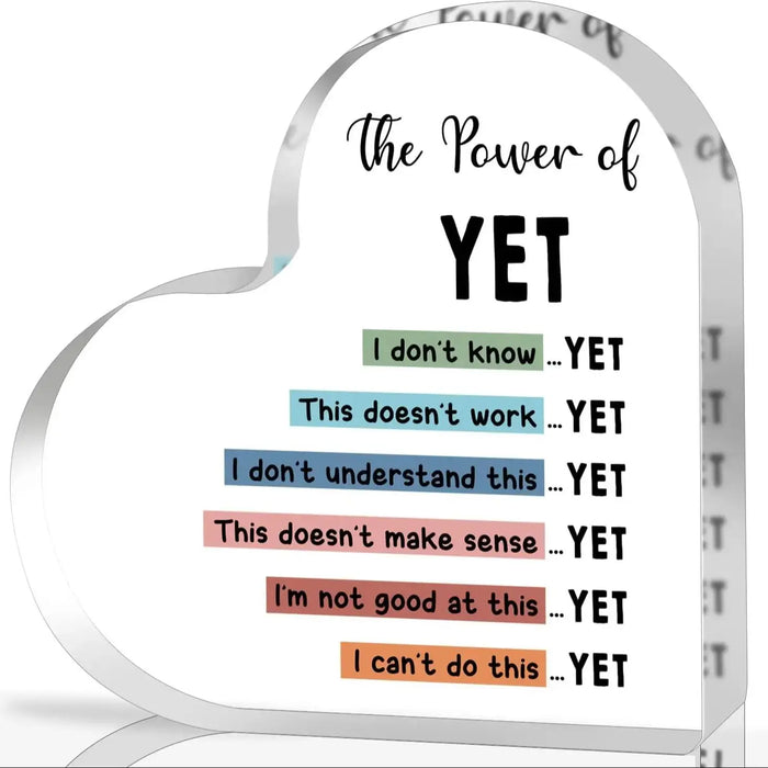 Empower Growth Mindset Heart Keepsake