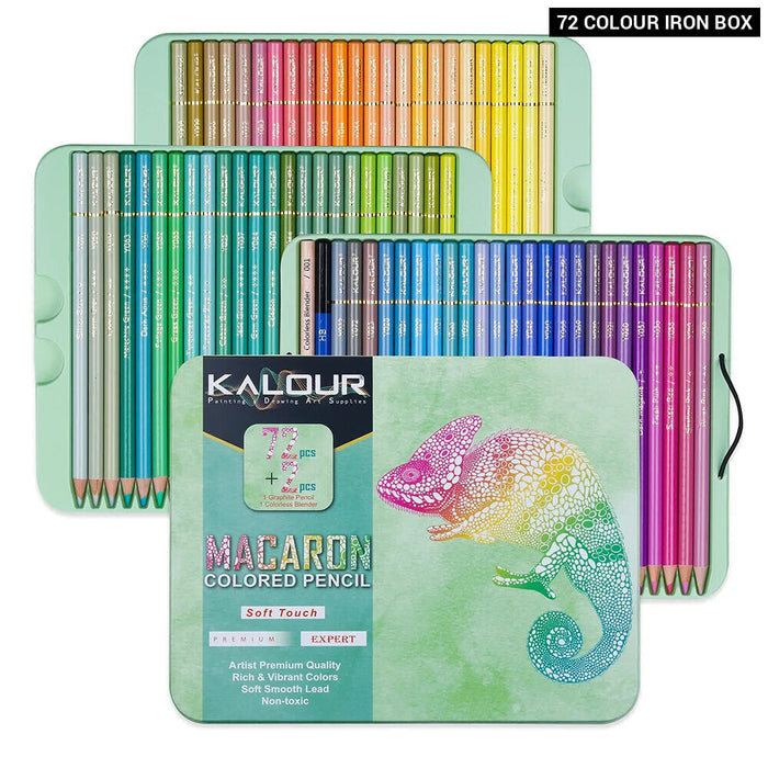 72 Piece Macaron Pencil Set