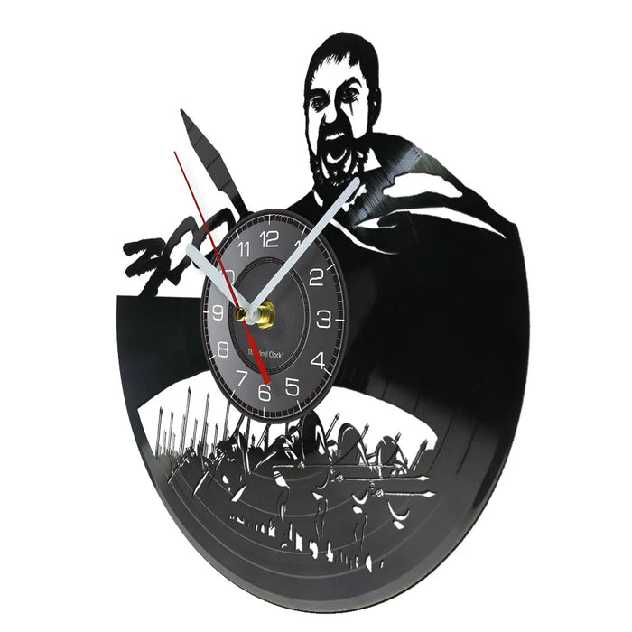 300 Spartans Vinyl Record Wall Clock