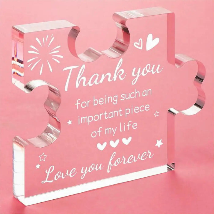 Acrylic Puzzle Plaque Teacher Appreciation Gift For Women