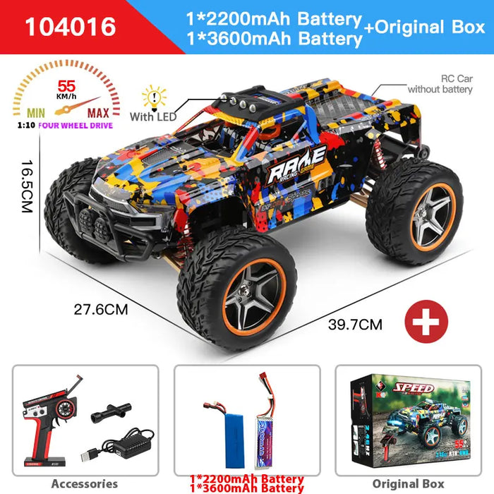 1/10 4x4 Rc Car 4wd 55km/h Off Road Drift Pro Alloy Vs Wpl C24 Toys