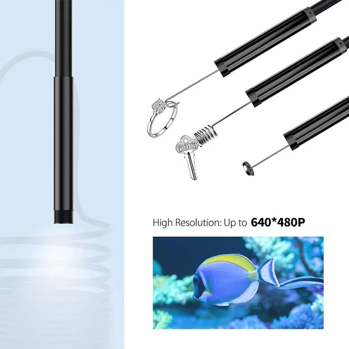 Android Endoscope 5.5Mm 7Mm Borescope Inspection Camera Waterproof 6 Led Compatible With Android Pc