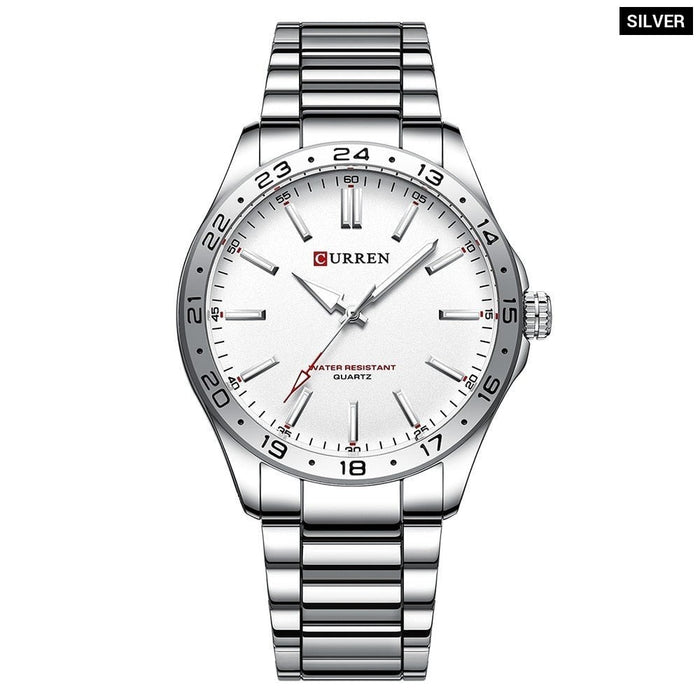 Business Wristwatch Quartz Analog Stainless Steel Bracelet