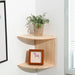 Boho Wooden Corner Shelf