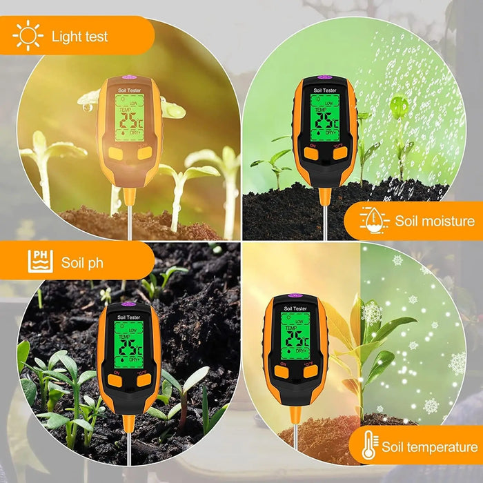 4 In 1 Digital Soil Moisture Meter For Plants