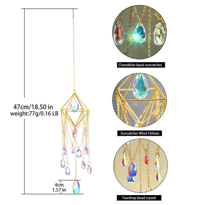 Crystal Teardrop Chandelier Sun Catcher