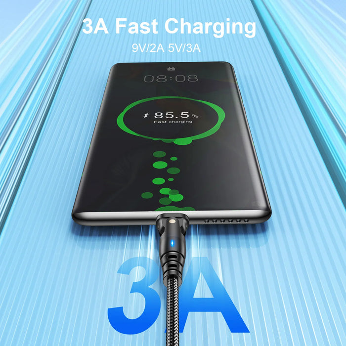 180 Rotating Micro Usb Cable For Fast Charging