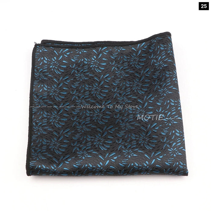 Blue Paisley Pocket Square For Daily Wear And Business Parties