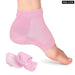 1 Pair Silicone Gel Heel Pad Socks With Invisible Height