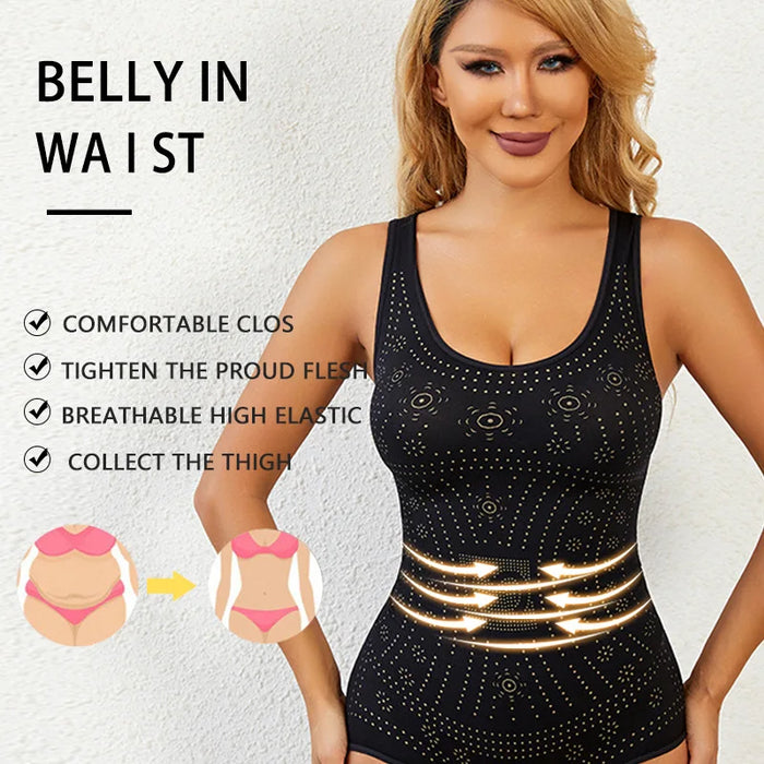 Printed Seamless Plus Size Tummy Control Bodysuit