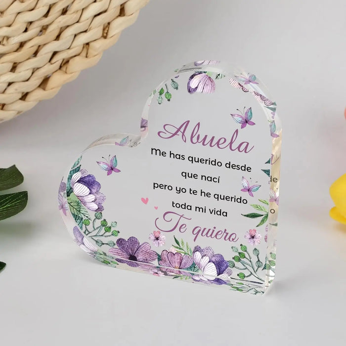 Spanish Acrylic Plaques For Grandma Gifts For Abuelas