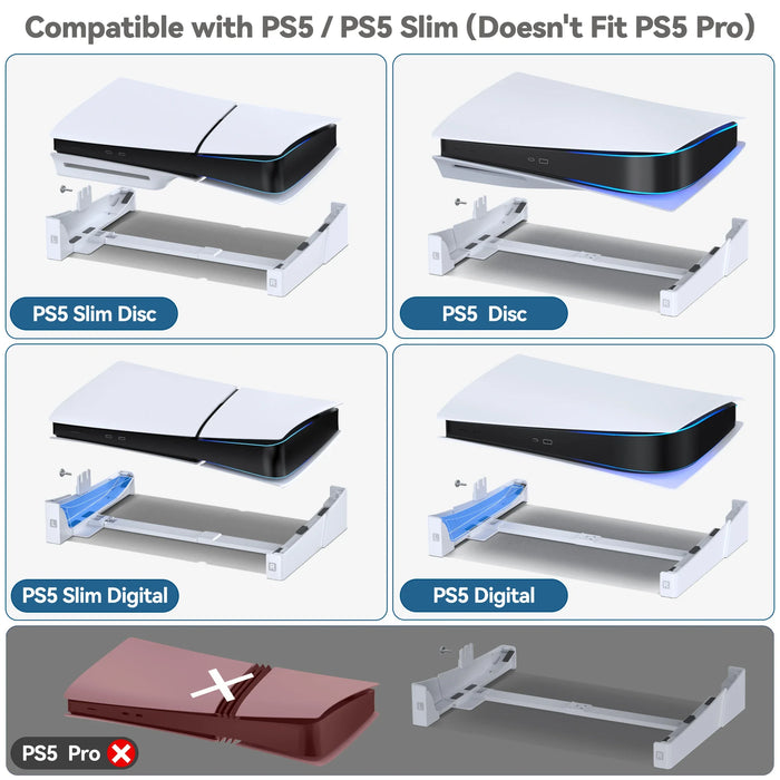 Ps5/Ps5 Slim Console Holder Stand For Disc Digital Editions