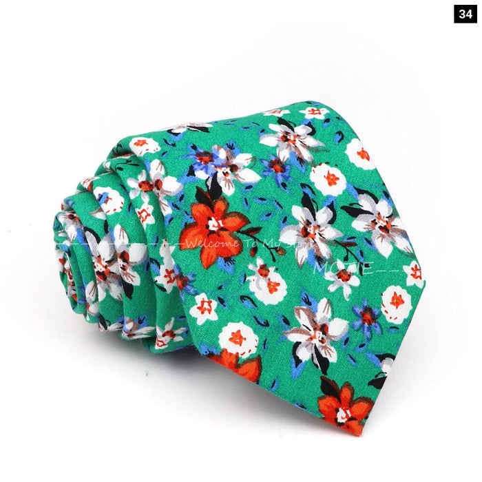 Stunning 42 Colour Floral Tie For Weddings Business And Daily Wear