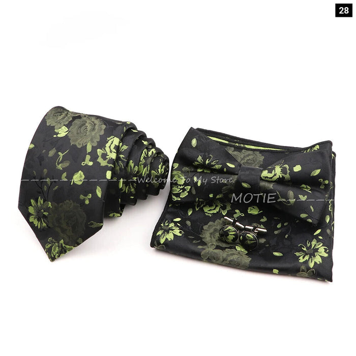 Classic Plant Tie Set For Weddings And Daily Wear