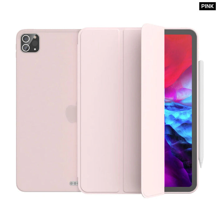 Smart Cover For Ipad Pro 11 12.9 Pu Leather Silicone Case