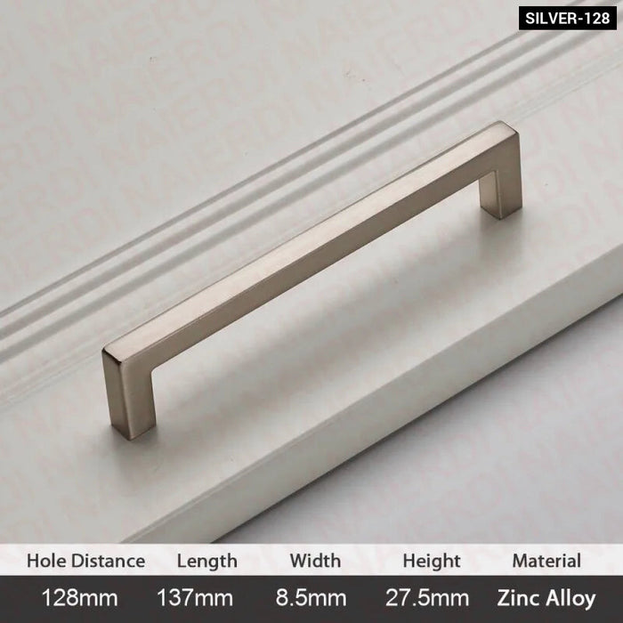 Modern Brushed Zinc Cabinet Handles