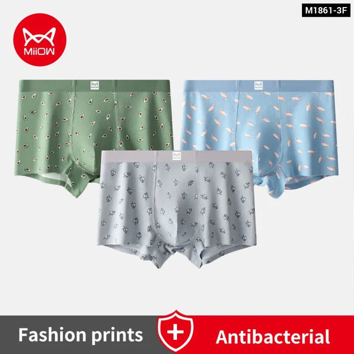 Antibacterial Mens Boxer Briefs Set