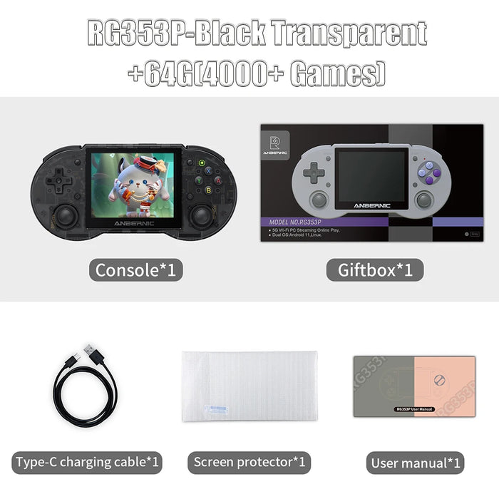 3.5 Handheld Game Console Linux System Ips Screen Hdmi 3500 Mah