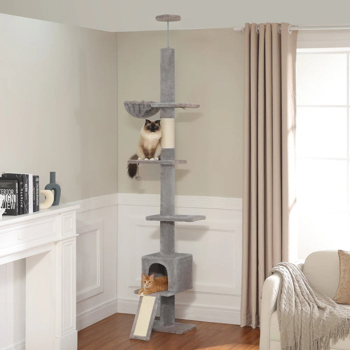 Adjustable 5 Tier Cat Tree Tower For Indoor Climbing