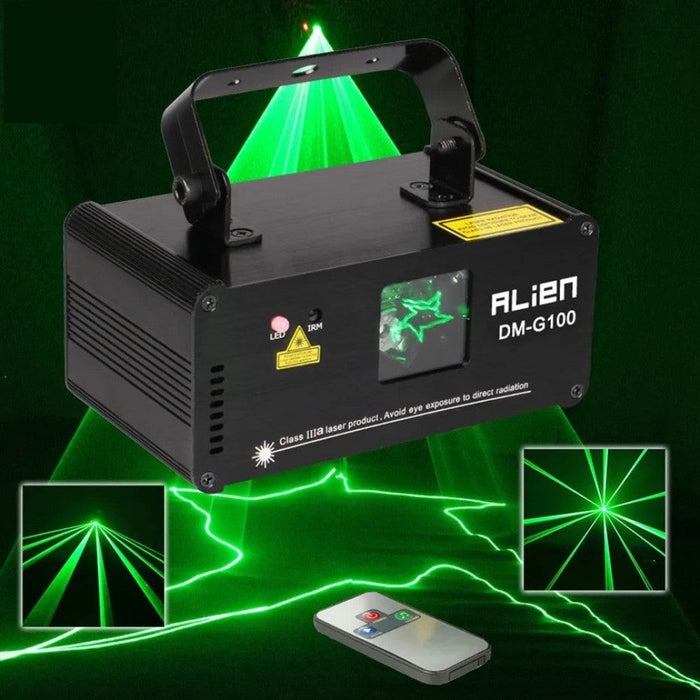 DMX 100mW Green Laser Stage Lighting Scanner Effcet Xmas Bar Dance Party Show Light DJ Disco Laser Projector Lights