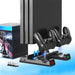 Vertical Ps4 Stand With Cooling Fan And Dual Controller