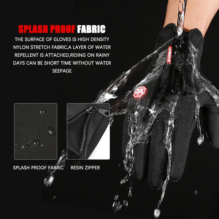 Waterproof Touch Screen Winter Cycling Gloves