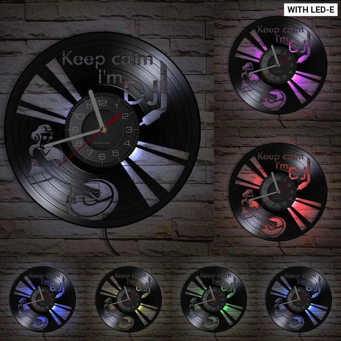 Retro Dj Vinyl Record Wall Clock For Music Lovers