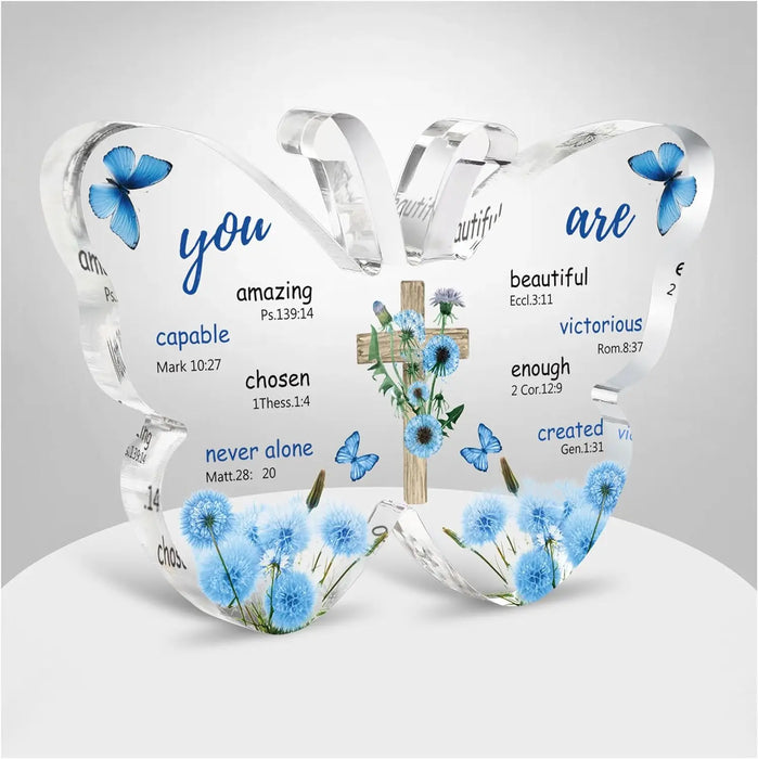 Religious Gifts For Mom Acrylic Butterfly Decor