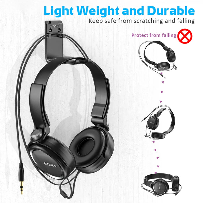 Rotatable Headphone Wall Mount Pack Of 1/2