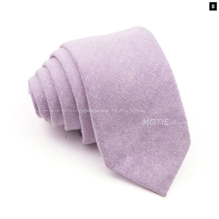 Pink Cotton Tie For Men Weddings And Daily Wear